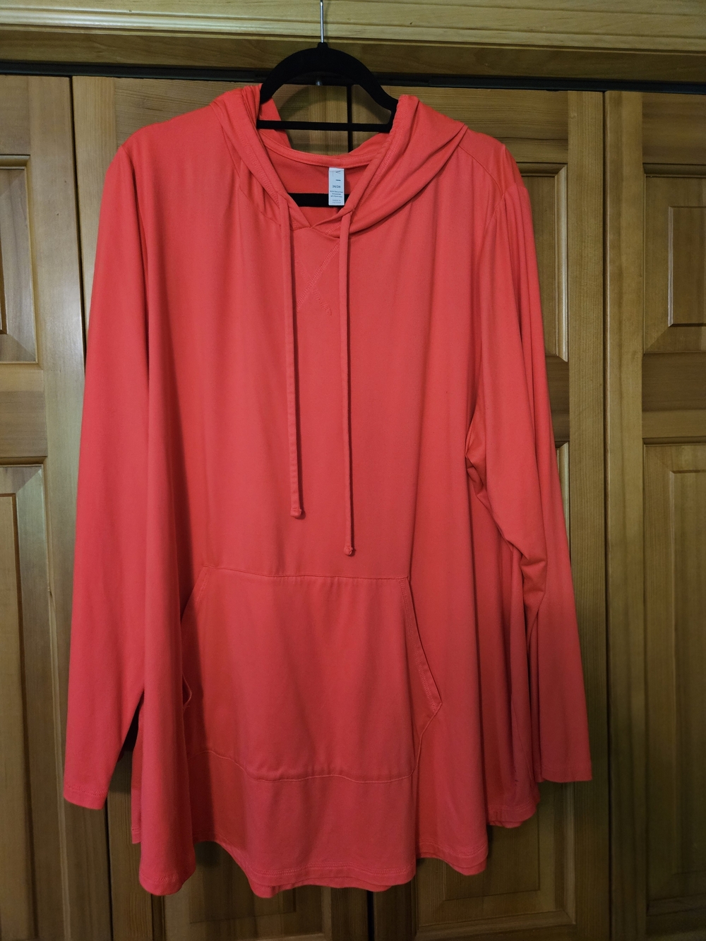 Livi Active Bright Orange Lightweight Tunic With Hood
